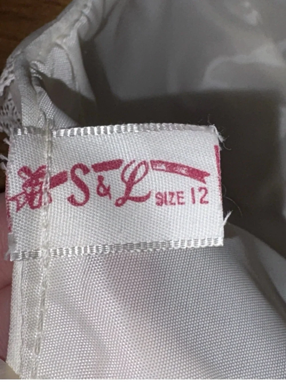 Vintage MCM 1952 Salkin & Linoff Sheer Ivory with Embroidery Baby Bonnet